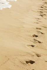 Lonely footprints