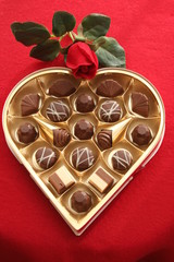 Assorted chocolate for Valentine´s day