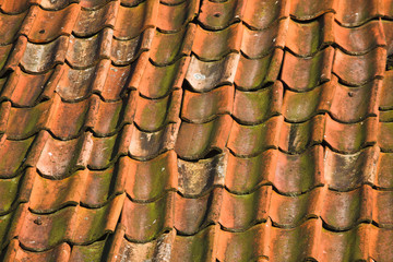 Tiled Roof Close Up