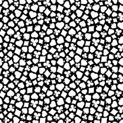 Fototapeta premium Seamless background with card suits.