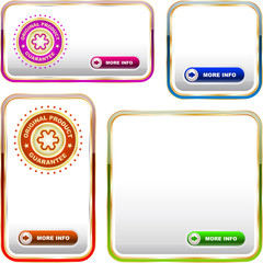 Vector label templates.