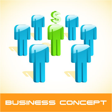 Business concept. Vector illustration.