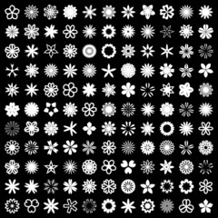 Collection of flowers for design. Vector great collection.