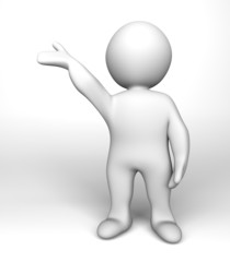 presenting something