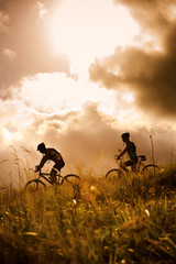 healthy silhouette couple