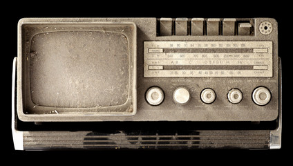 Radio tv vintage - obrazy, fototapety, plakaty
