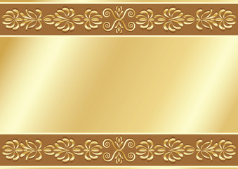 Gold ornamental background.