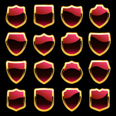 Vector set of heraldic symbols