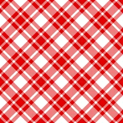 Seamless Pattern Red Check Diagonal © Jan Engel