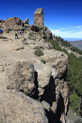 Fototapeta premium walking near Roque Nublo on Gran Canaria