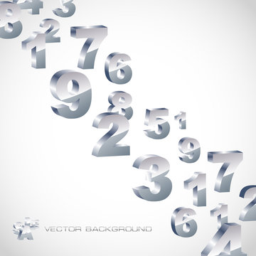 Abstract background with numbers.