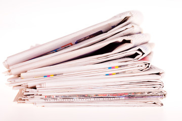 Pile of newspapers