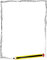 Cornice di scarabocchi - Frame scribbles © Luisa Venturoli