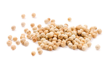 White pepper isolated on the white background