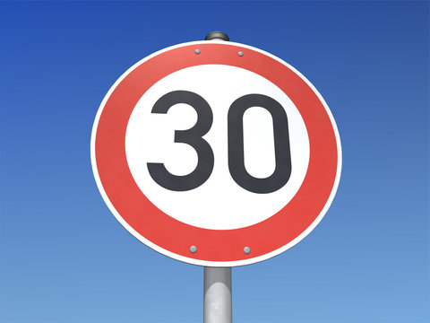 Verkehrsschild 30