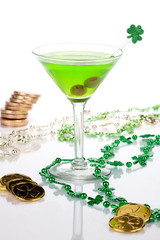 Green Martini for St Patrick's Day