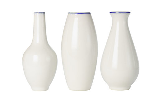 Chinese porcelain vases of various shapes