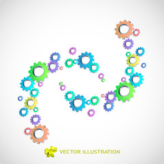 Gear background. Abstract illustration.
