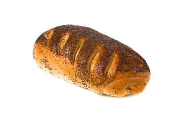Loaf of bread with poppy seeds