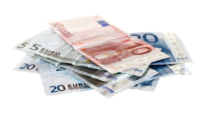 Obraz na płótnie Canvas various euro bills