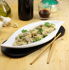 Risotto ai funghi - Risotto with mushrooms