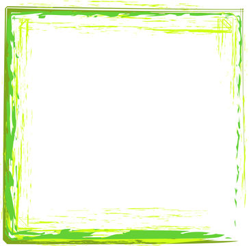 grün Rahmen Pinsel ausgefranst Vorlage