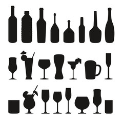 Shadow black Glas Drink