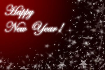 New Year's red background.