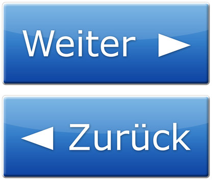 Weiter & Zurück Button - Blau