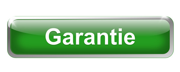 garantie sur bouton métal rectangle vert
