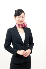 a portrait of beautiful businesswoman