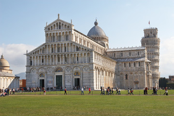 Fototapeta premium Italy, Pisa. The Cathedral and the Leaning Tower