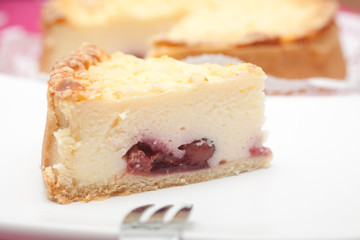 Stück Käsekuchen