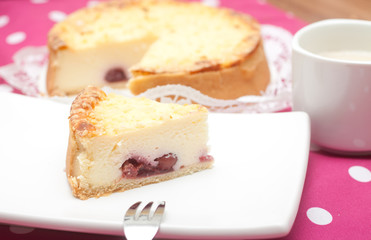 Stück Käsekuchen