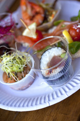 sushi thon riz saumon tapas cocktail buffet traiteur cuisine