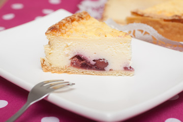 Stück Käsekuchen