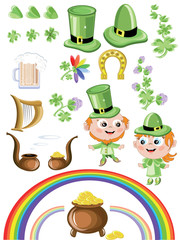 St. Patricks day,icons