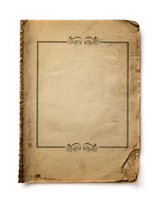 Old  book on white background