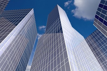 Fototapeta na wymiar Skyscraper, abstract design