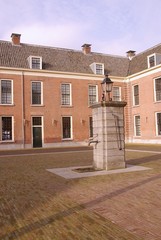 Courtyard of the castle of Woerden in the Netherlands