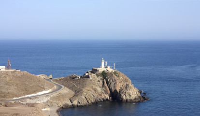 Fototapeta na wymiar Lighthouse of Cape de Gata.