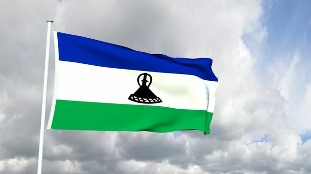 101 - Flagge von Lesotho