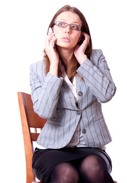 woman with mobile phone
