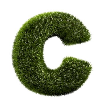 Grasbuchstabe - C