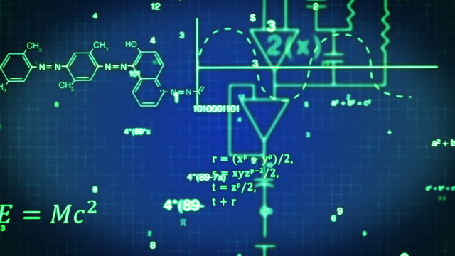 Looping Scientific Formula Layers (HD)