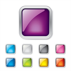 Colored 3d Glossy Buttons