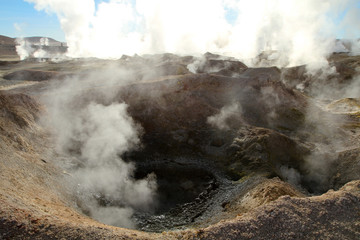 Volcano fumarolas, 4900 m., Bolivia.