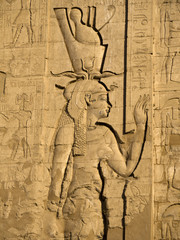 Temple at Edfu in Egypt which is dedicated to the Horus