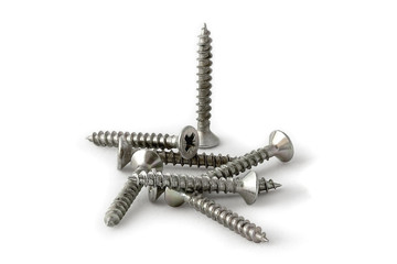 Shiny Group of Screws isolated
