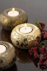 Gold candles